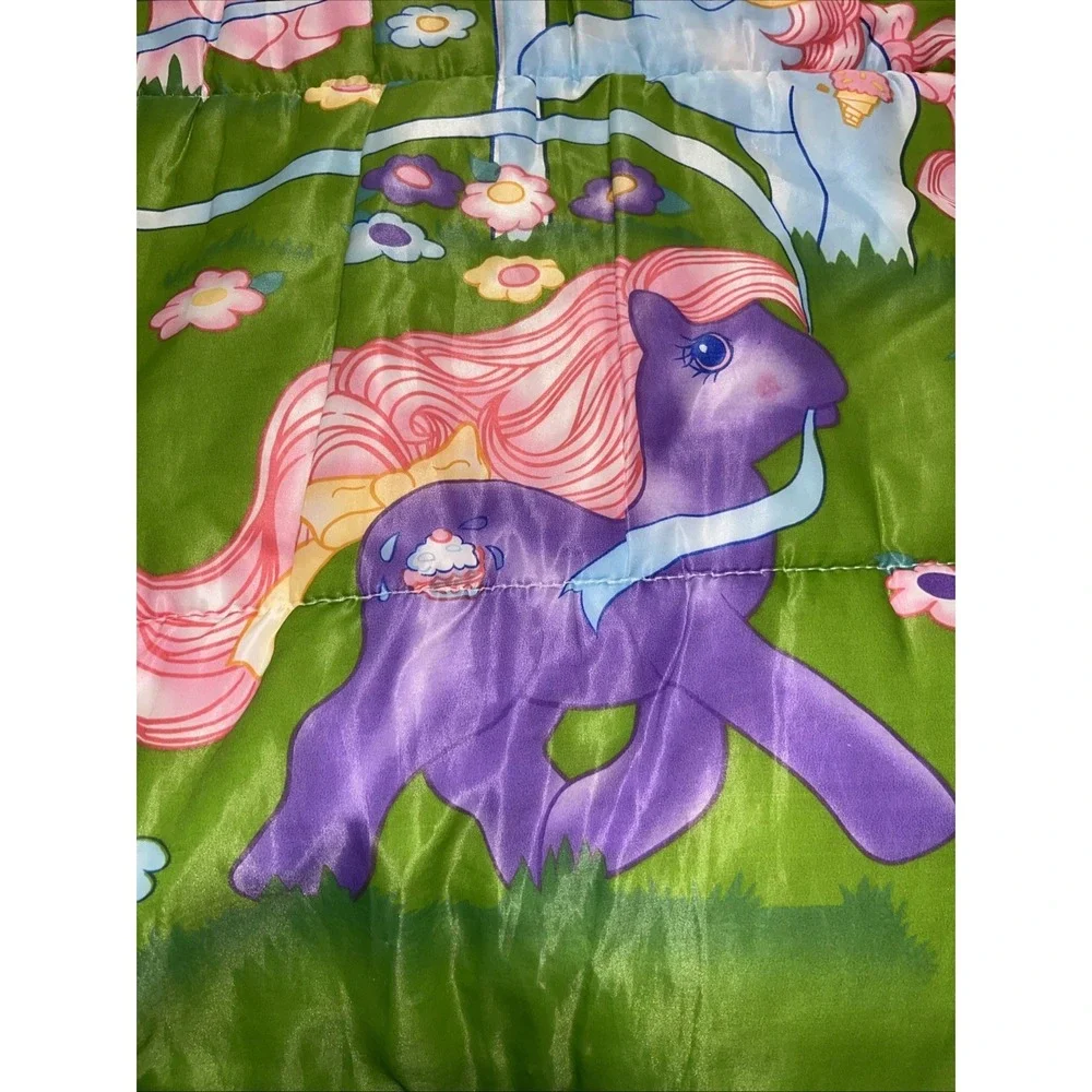 Vintage My Little Pony Maypole Sundae Best 1988 Hasbro Sleeping Bag G1 Ponies